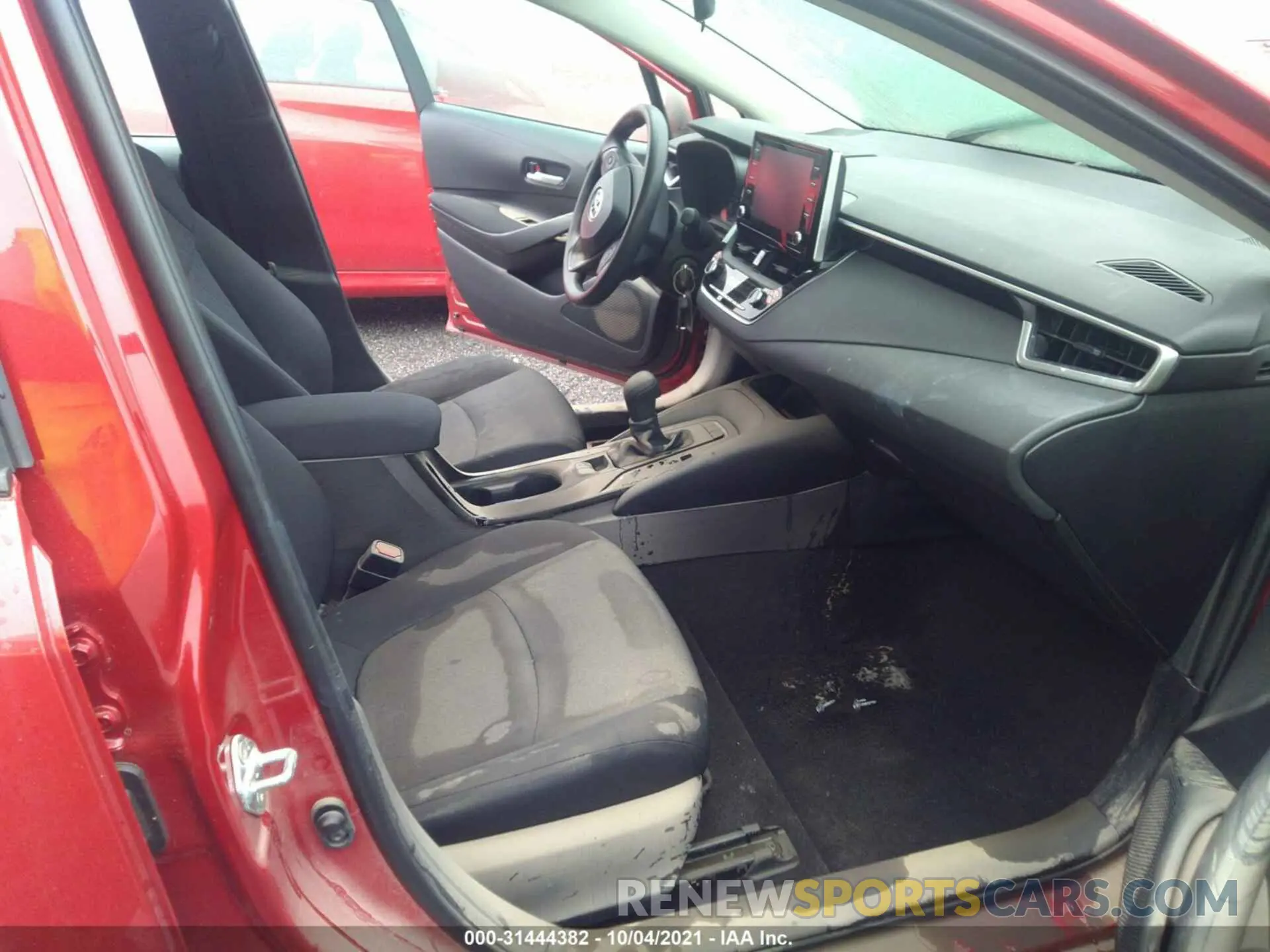 5 fotografías del automóvil dañado 5YFEPMAE8MP211686 TOYOTA COROLLA 2021