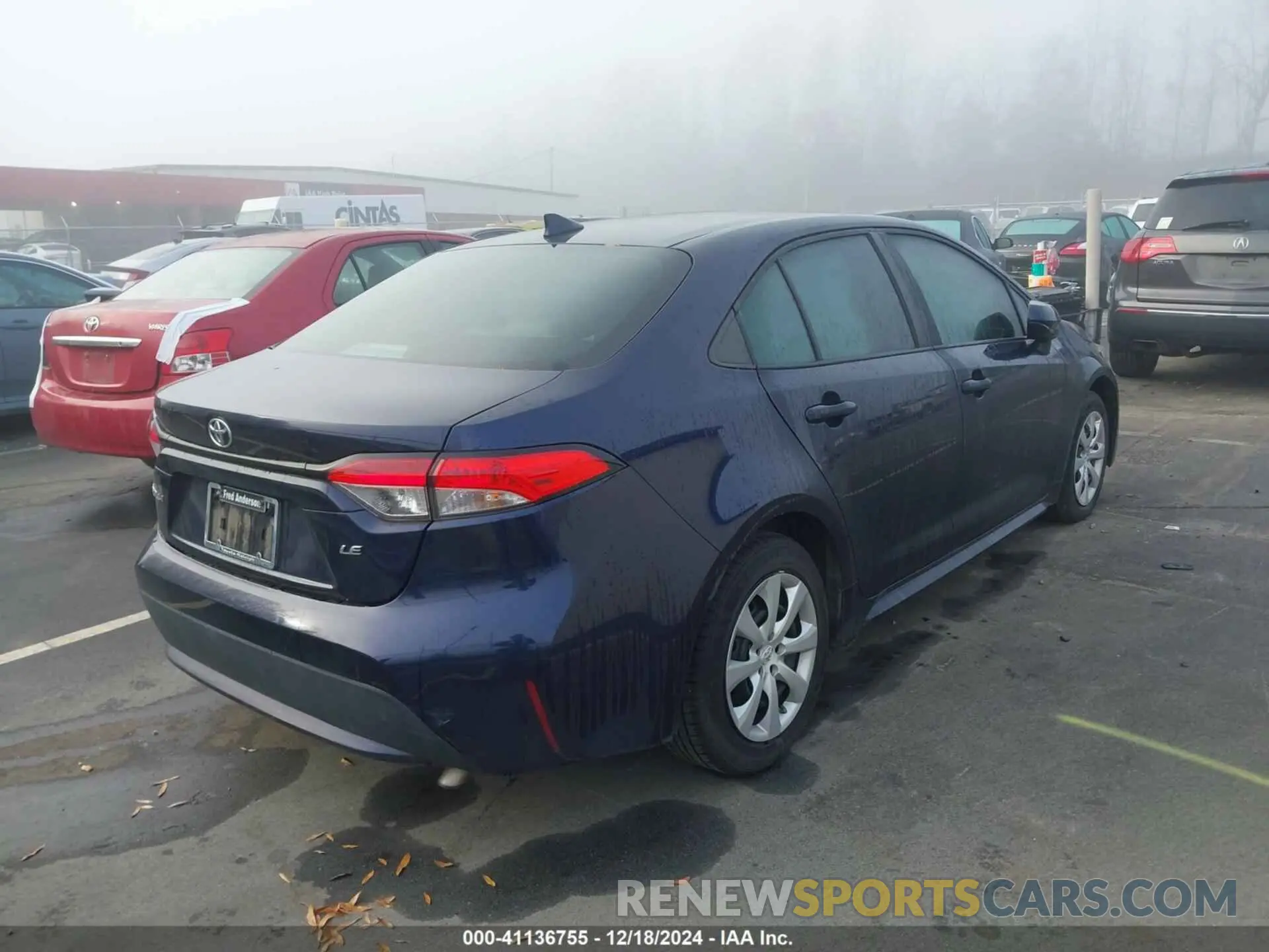4 fotografías del automóvil dañado 5YFEPMAE8MP213194 TOYOTA COROLLA 2021
