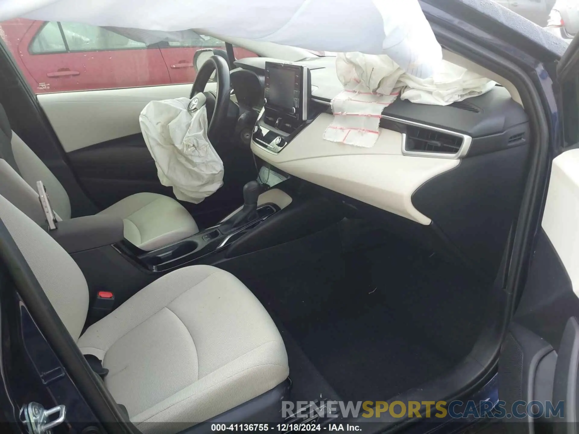 5 fotografías del automóvil dañado 5YFEPMAE8MP213194 TOYOTA COROLLA 2021