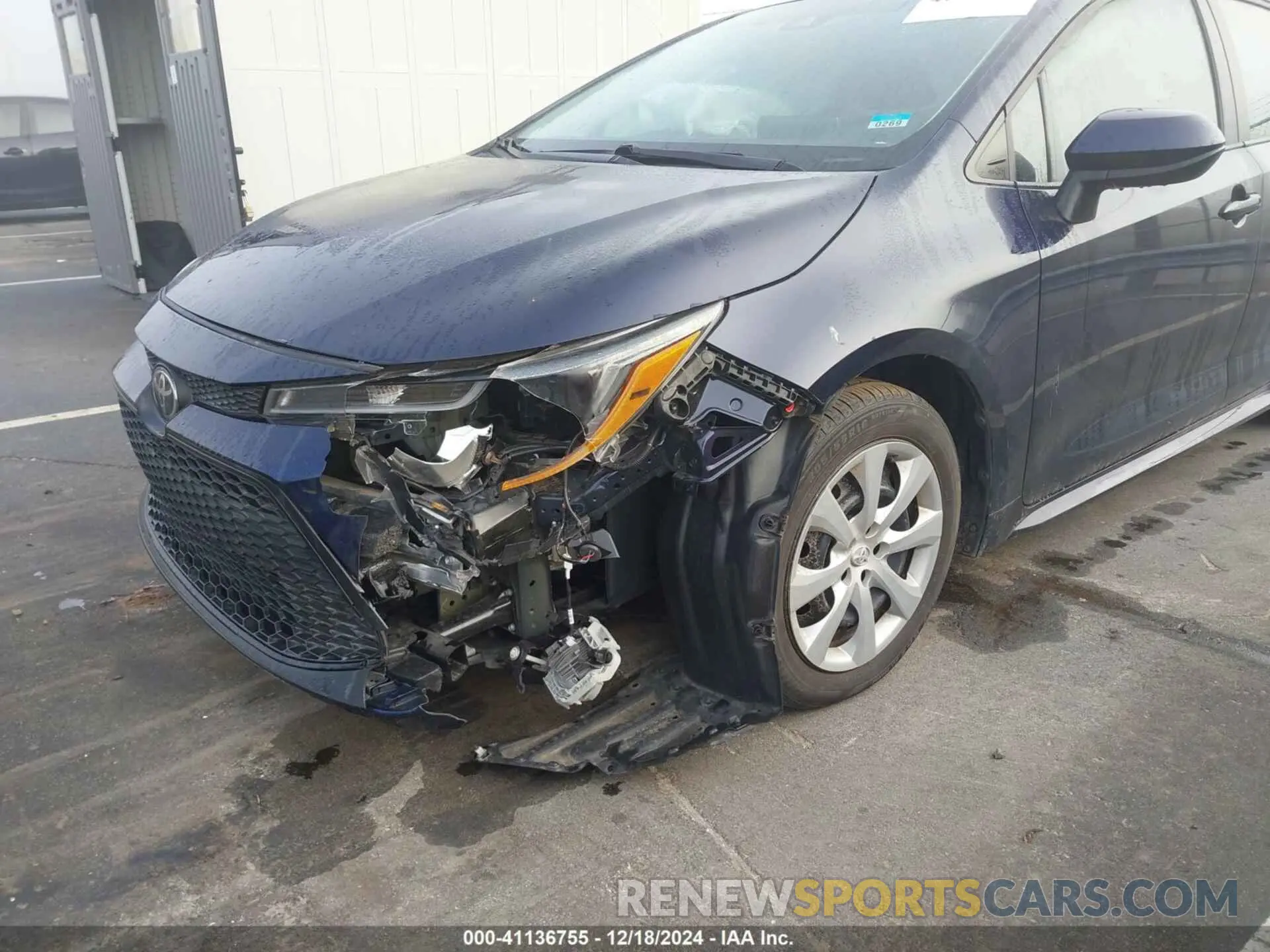 6 fotografías del automóvil dañado 5YFEPMAE8MP213194 TOYOTA COROLLA 2021