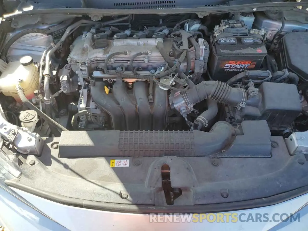 11 fotografías del automóvil dañado 5YFEPMAE8MP218444 TOYOTA COROLLA 2021
