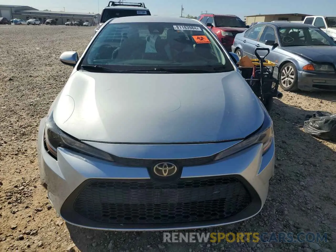 5 fotografías del automóvil dañado 5YFEPMAE8MP218444 TOYOTA COROLLA 2021