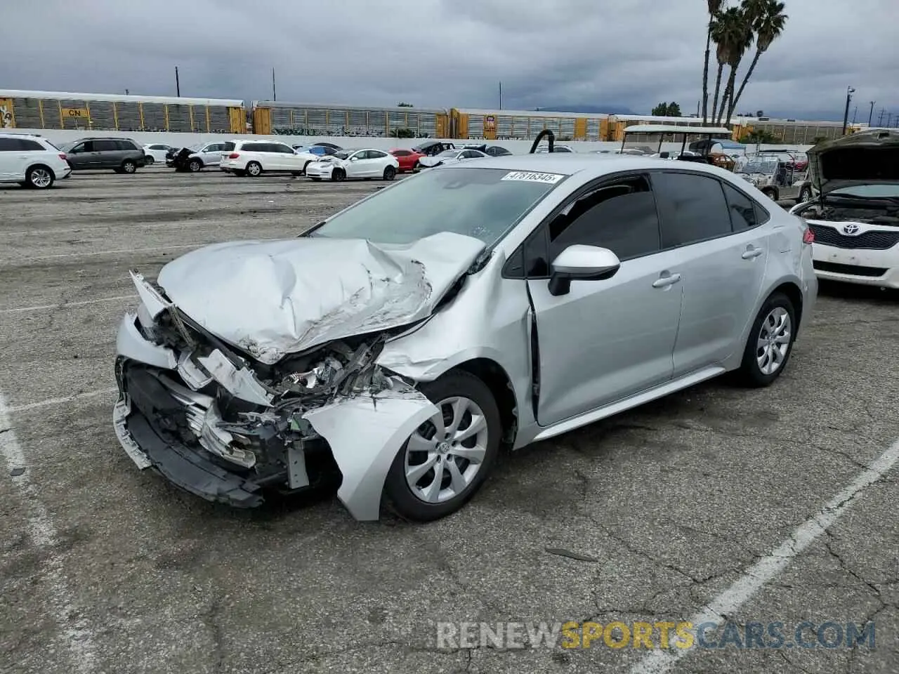 1 fotografías del automóvil dañado 5YFEPMAE8MP218623 TOYOTA COROLLA 2021