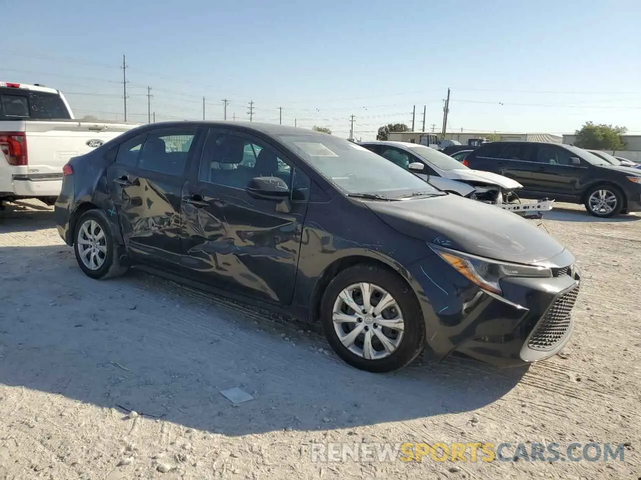 4 fotografías del automóvil dañado 5YFEPMAE8MP221831 TOYOTA COROLLA 2021