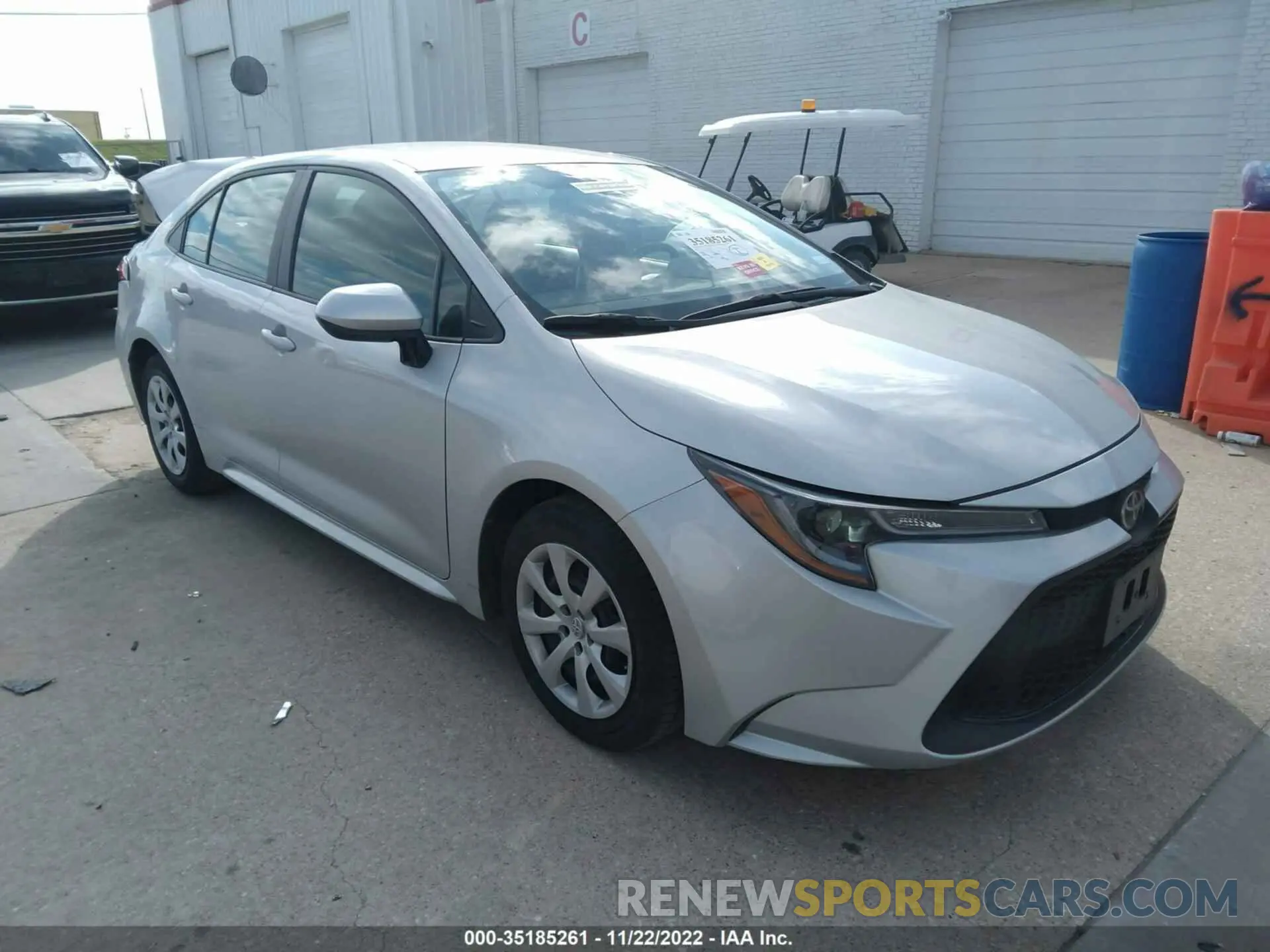 1 fotografías del automóvil dañado 5YFEPMAE8MP222185 TOYOTA COROLLA 2021
