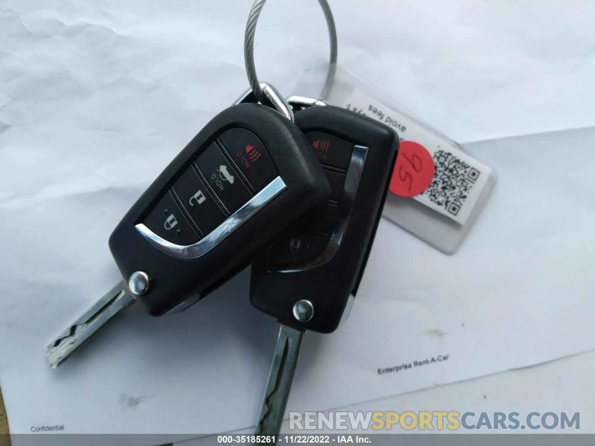 11 fotografías del automóvil dañado 5YFEPMAE8MP222185 TOYOTA COROLLA 2021