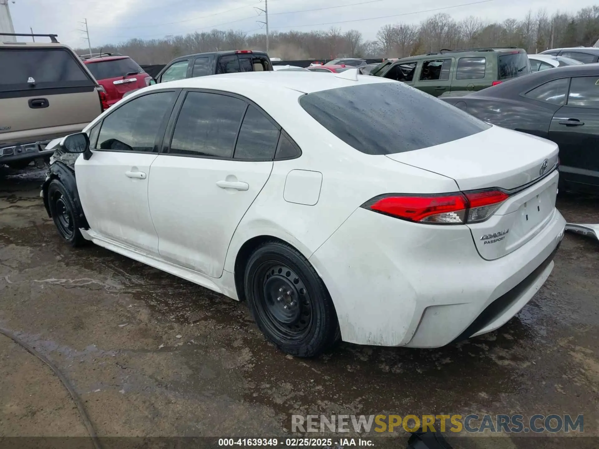 3 fotografías del automóvil dañado 5YFEPMAE8MP222820 TOYOTA COROLLA 2021