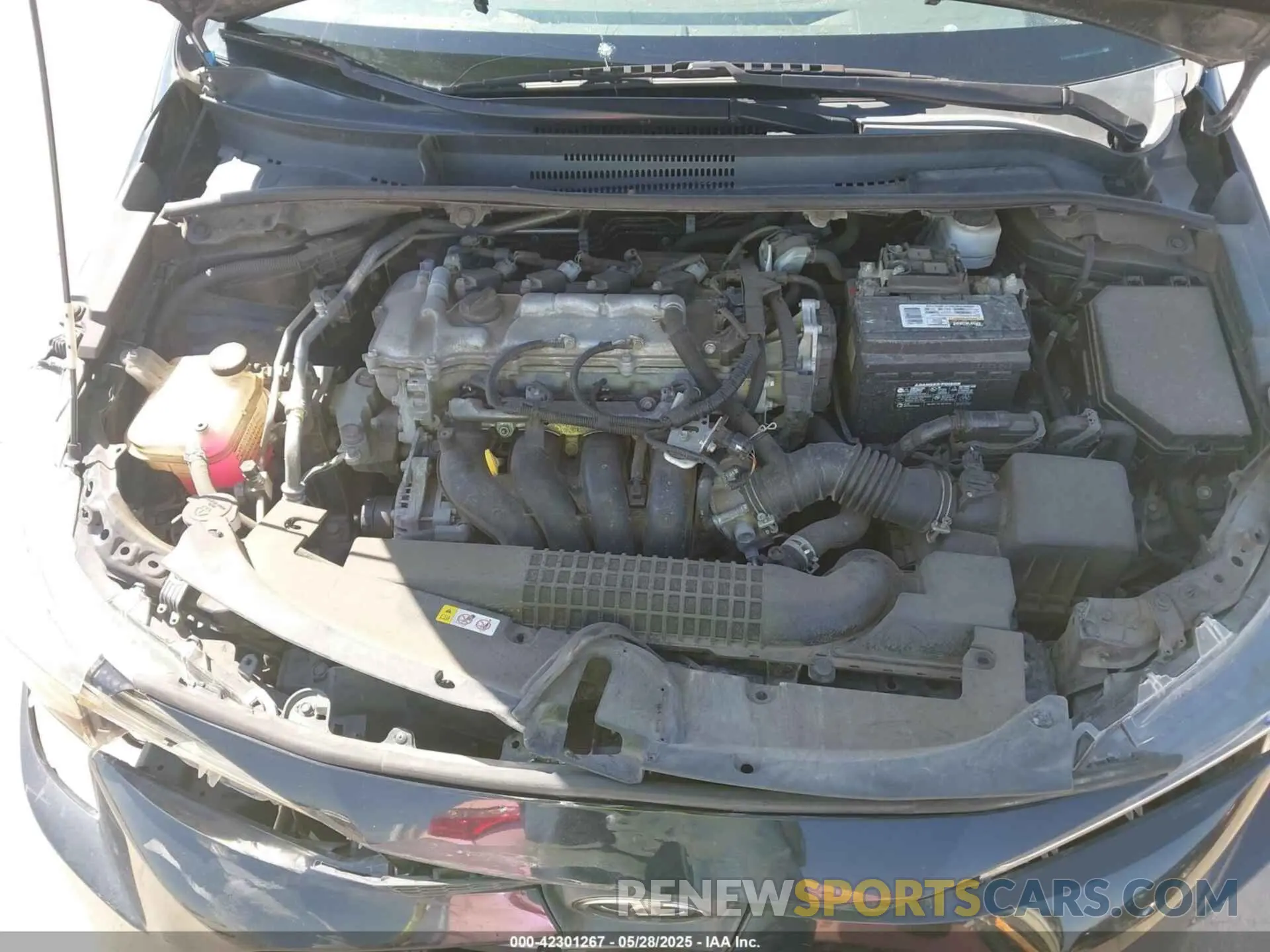 10 fotografías del automóvil dañado 5YFEPMAE8MP223191 TOYOTA COROLLA 2021