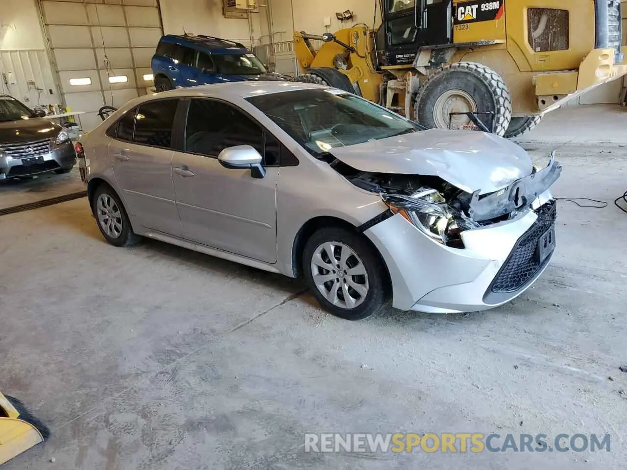 4 fotografías del automóvil dañado 5YFEPMAE8MP225345 TOYOTA COROLLA 2021