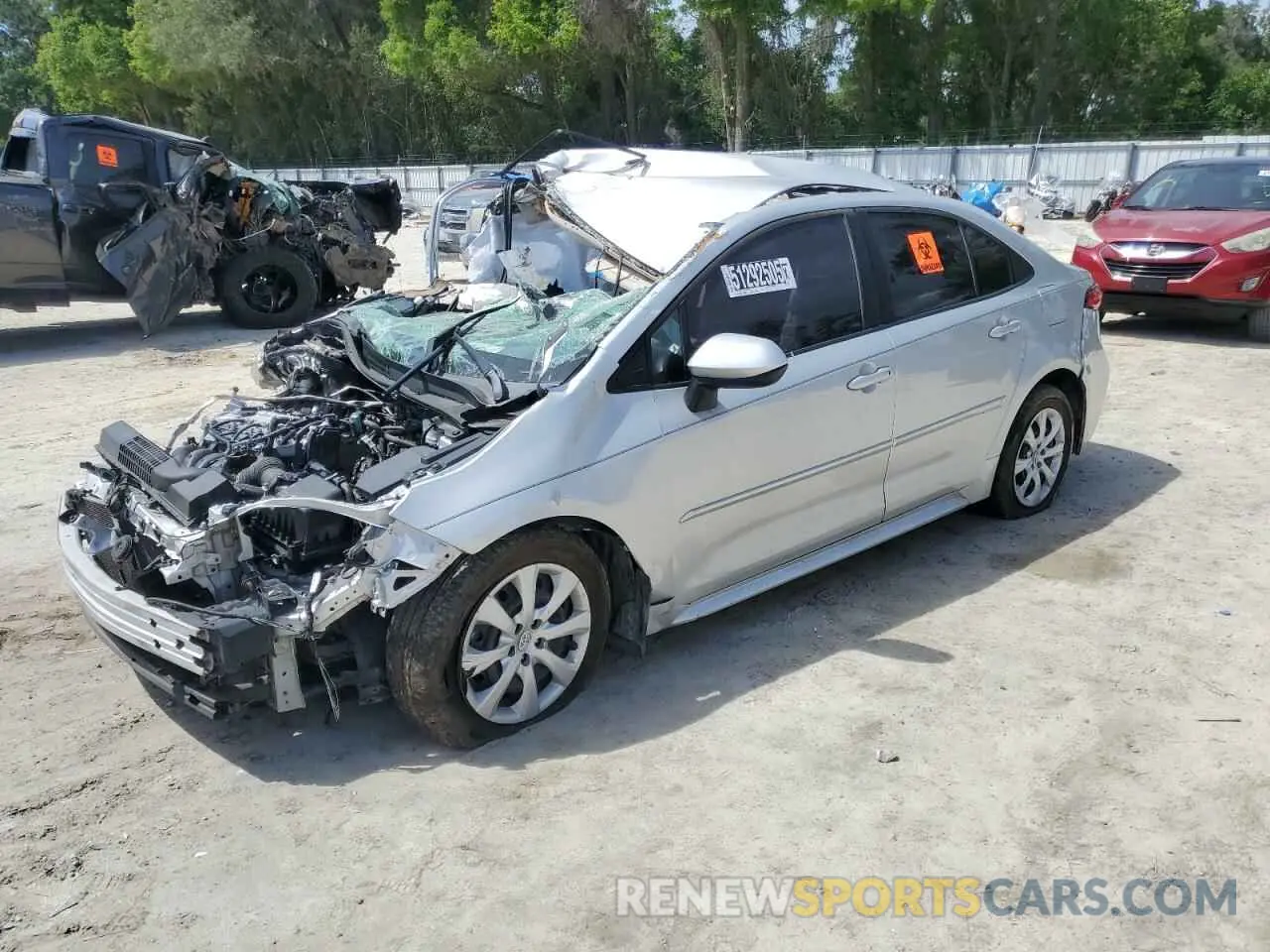 1 fotografías del automóvil dañado 5YFEPMAE8MP231128 TOYOTA COROLLA 2021