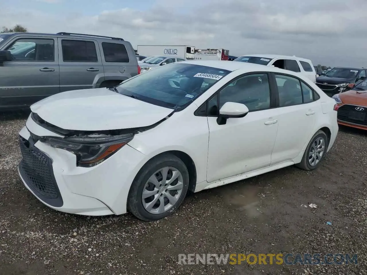 1 fotografías del automóvil dañado 5YFEPMAE8MP235700 TOYOTA COROLLA 2021
