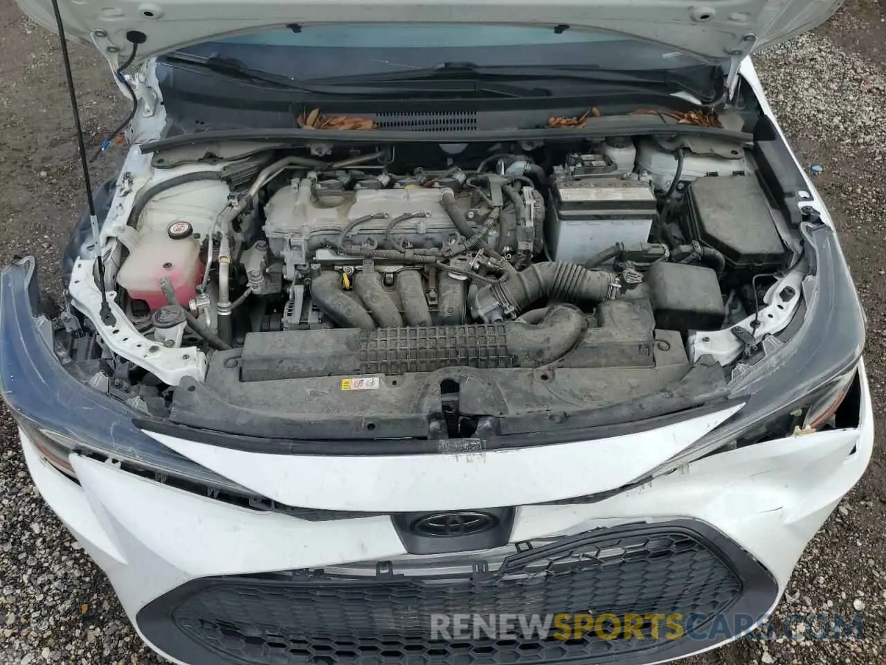 11 fotografías del automóvil dañado 5YFEPMAE8MP235700 TOYOTA COROLLA 2021