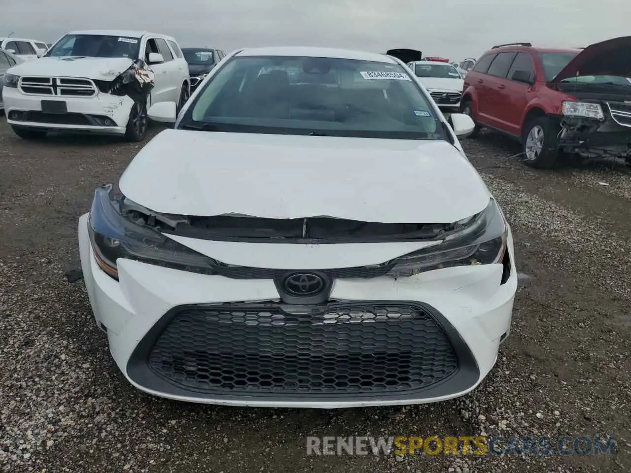 5 fotografías del automóvil dañado 5YFEPMAE8MP235700 TOYOTA COROLLA 2021