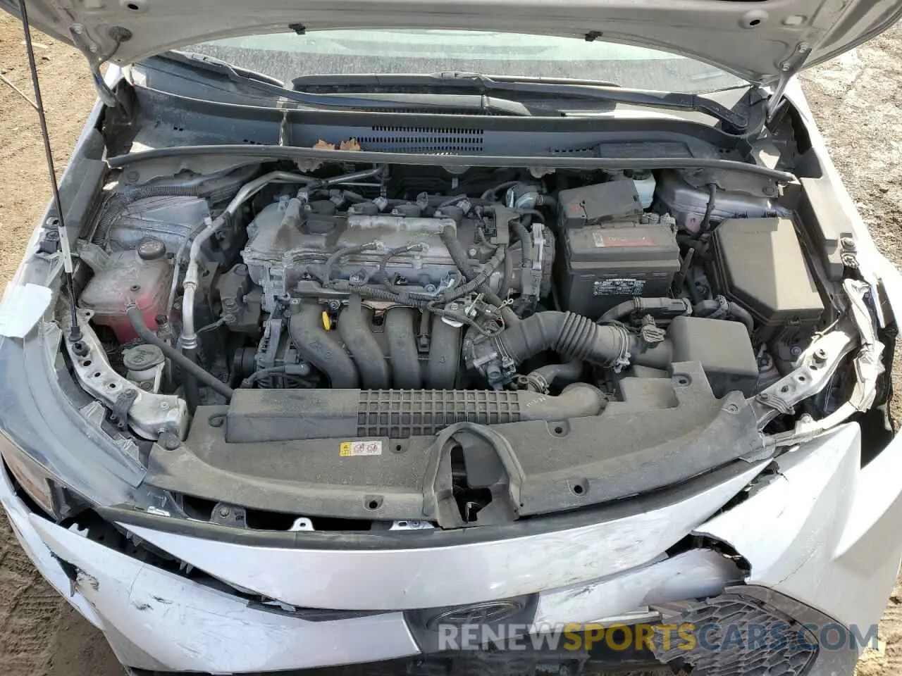 11 fotografías del automóvil dañado 5YFEPMAE8MP240895 TOYOTA COROLLA 2021