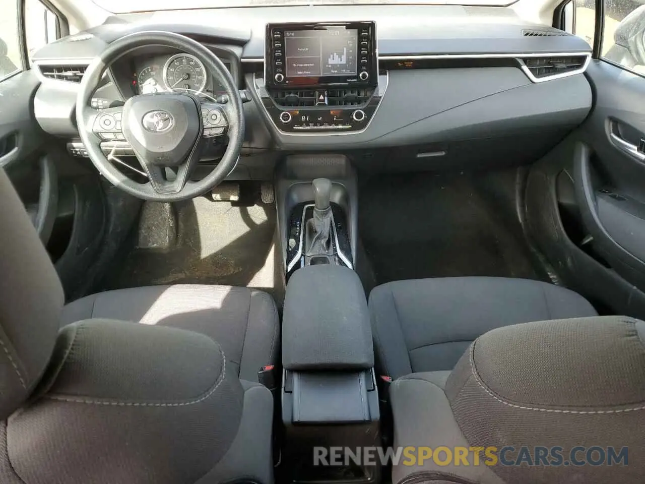 8 fotografías del automóvil dañado 5YFEPMAE8MP240895 TOYOTA COROLLA 2021