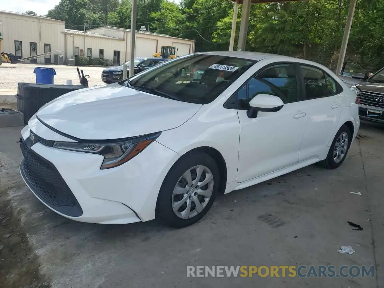 1 fotografías del automóvil dañado 5YFEPMAE8MP243327 TOYOTA COROLLA 2021
