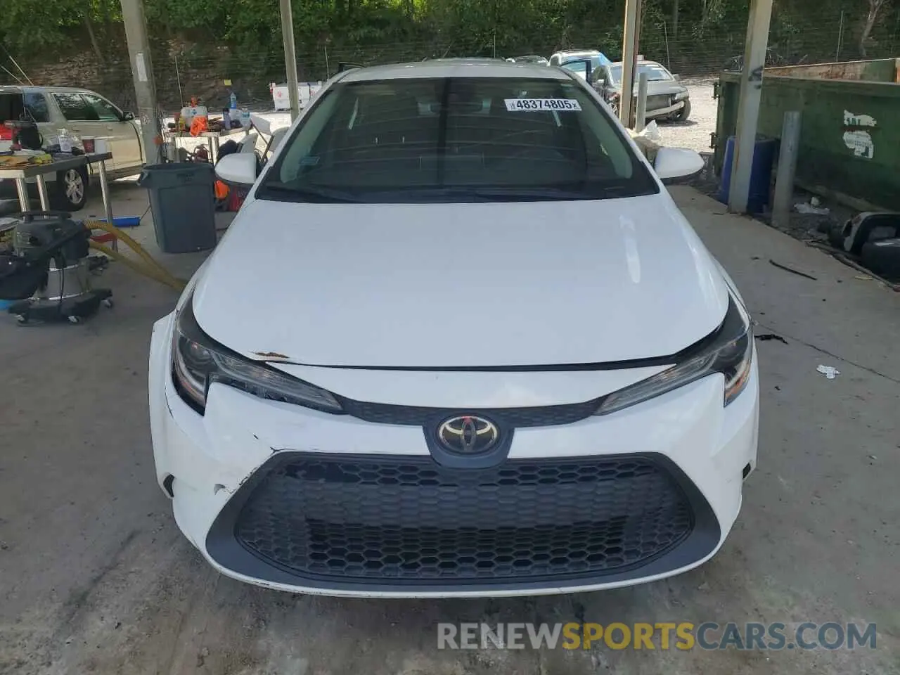 5 fotografías del automóvil dañado 5YFEPMAE8MP243327 TOYOTA COROLLA 2021