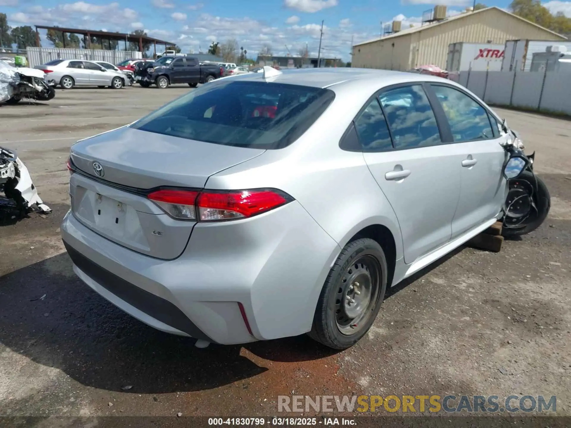 4 fotografías del automóvil dañado 5YFEPMAE8MP245580 TOYOTA COROLLA 2021
