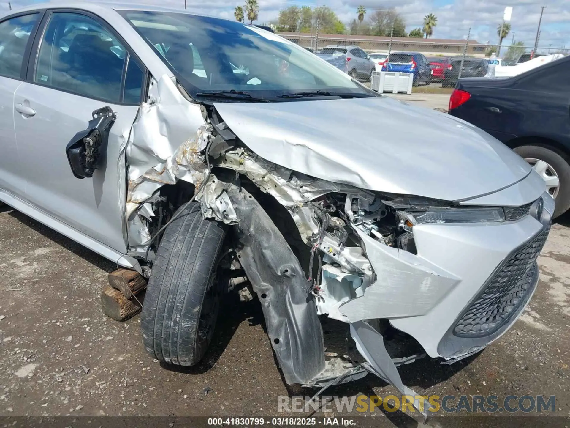 6 fotografías del automóvil dañado 5YFEPMAE8MP245580 TOYOTA COROLLA 2021