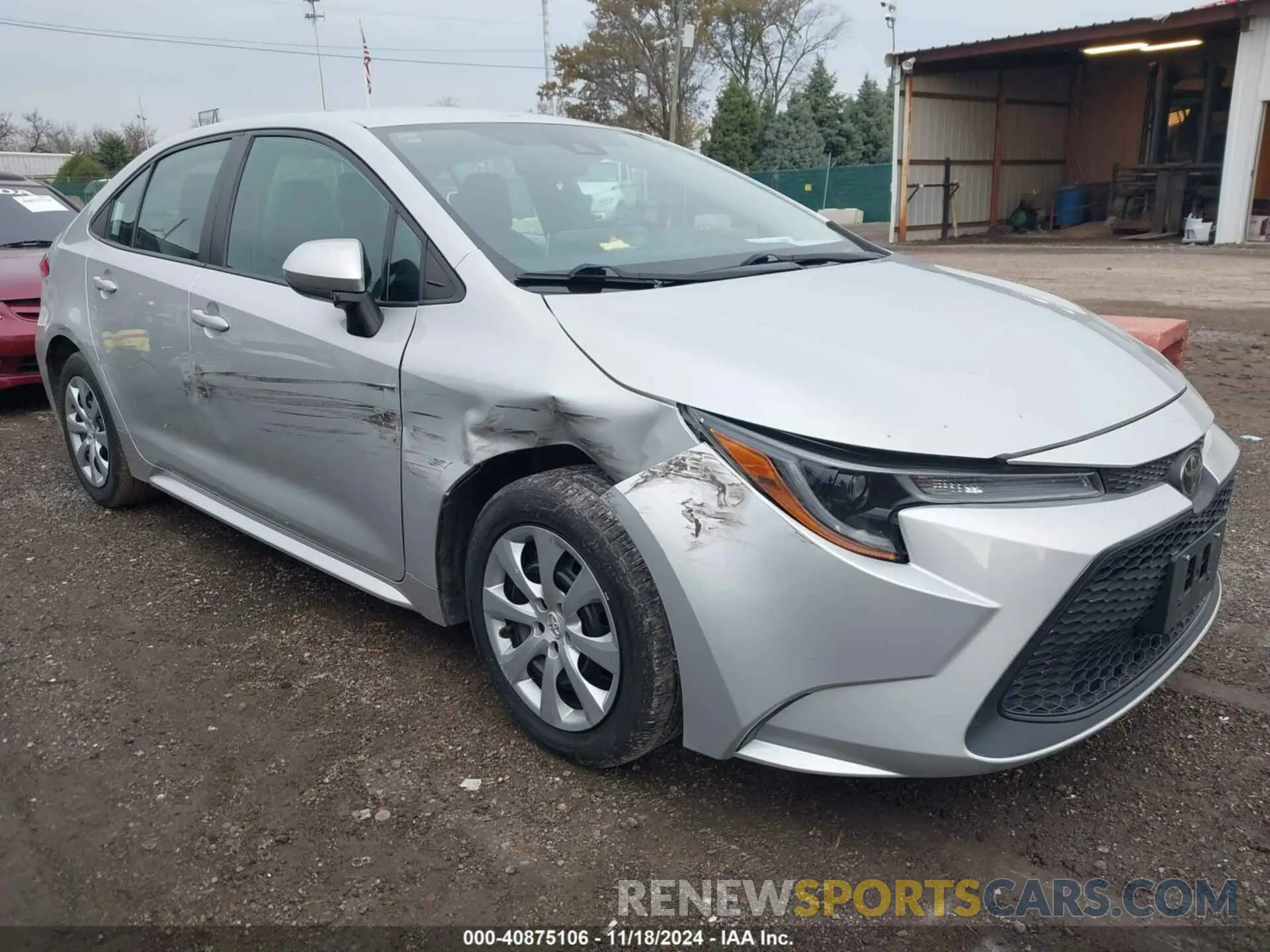 1 fotografías del automóvil dañado 5YFEPMAE8MP249130 TOYOTA COROLLA 2021