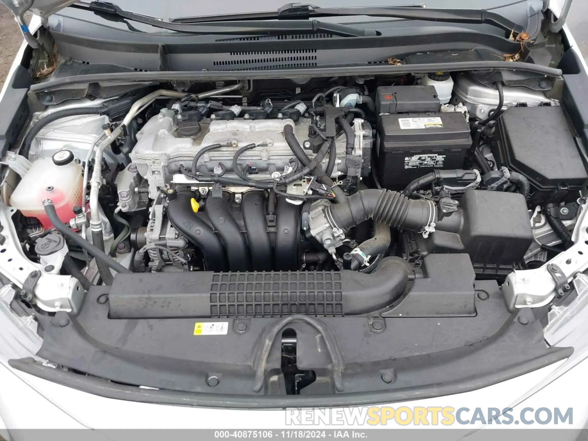10 fotografías del automóvil dañado 5YFEPMAE8MP249130 TOYOTA COROLLA 2021