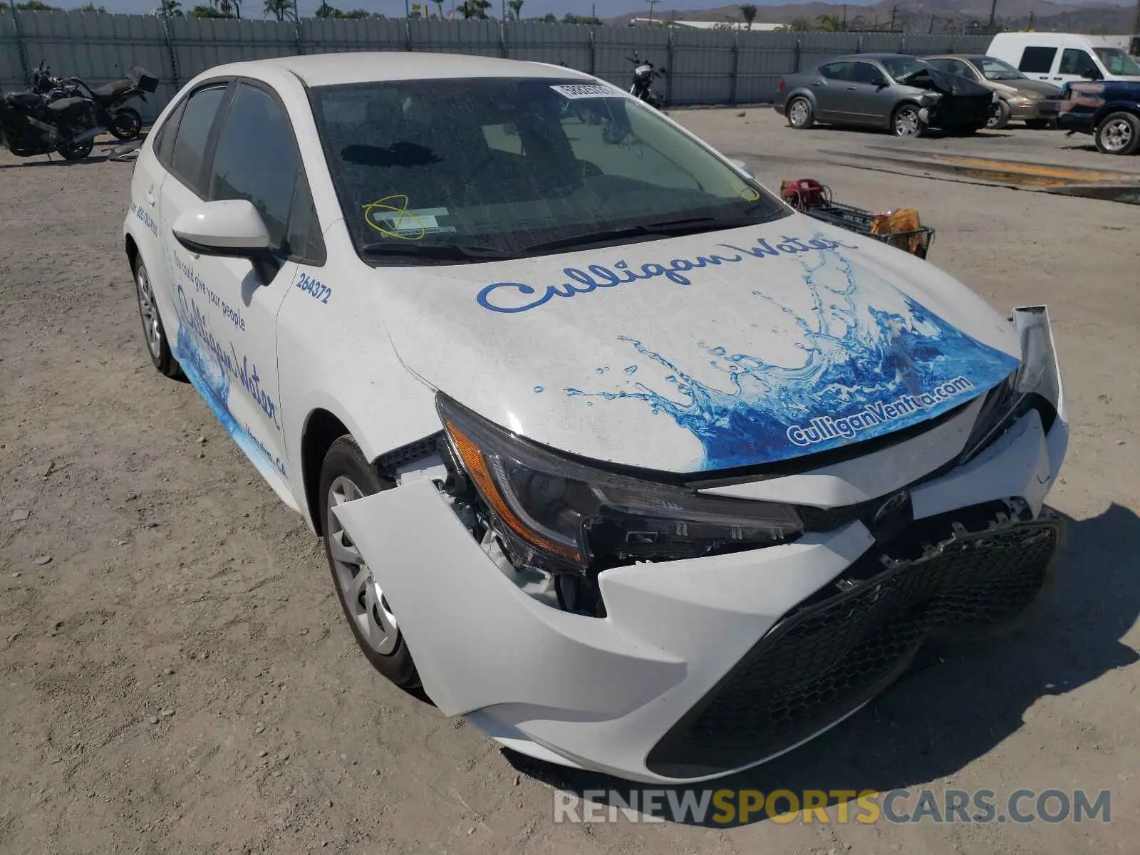 1 fotografías del automóvil dañado 5YFEPMAE8MP264372 TOYOTA COROLLA 2021