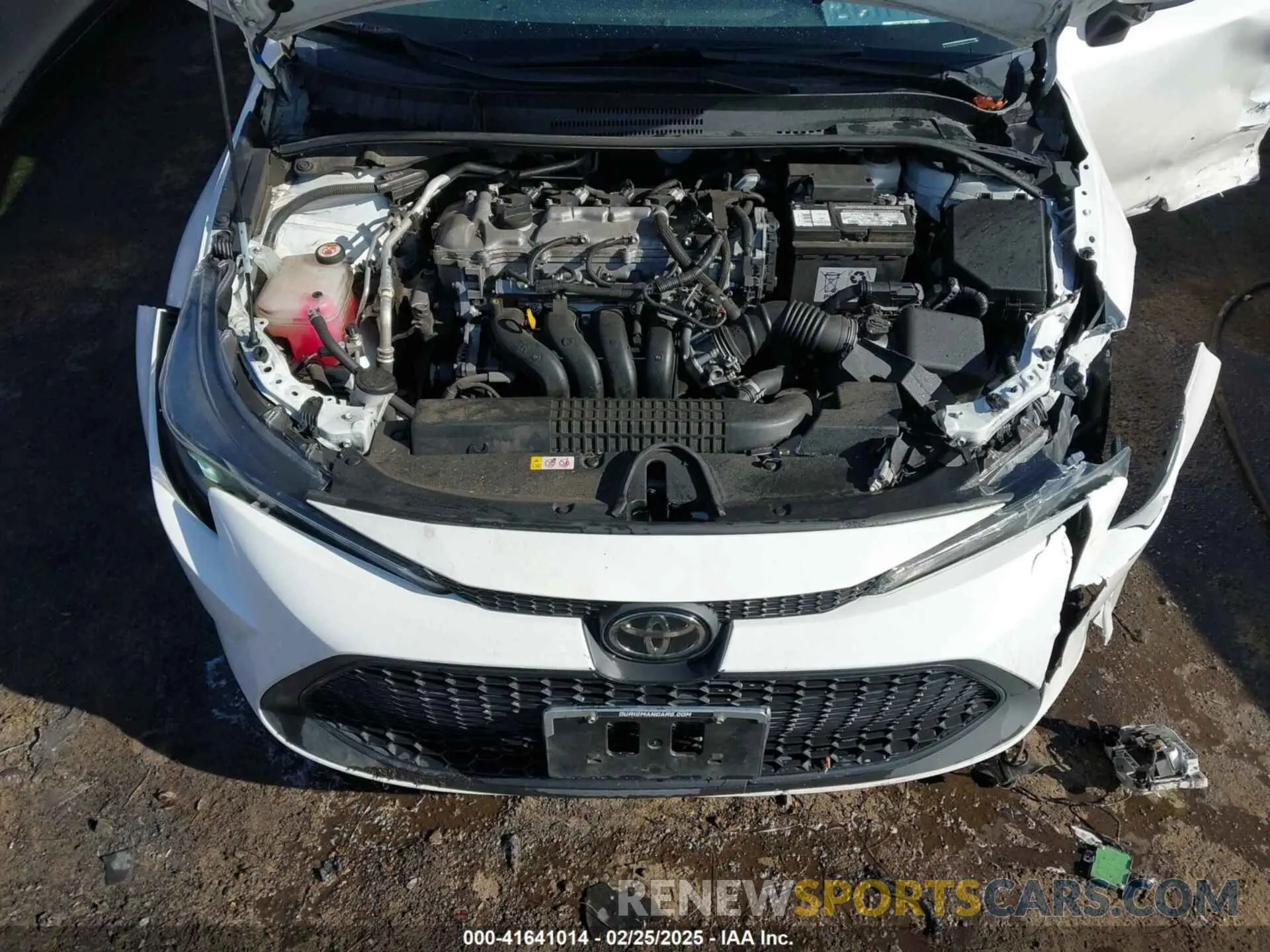 10 fotografías del automóvil dañado 5YFEPMAE8MP266980 TOYOTA COROLLA 2021