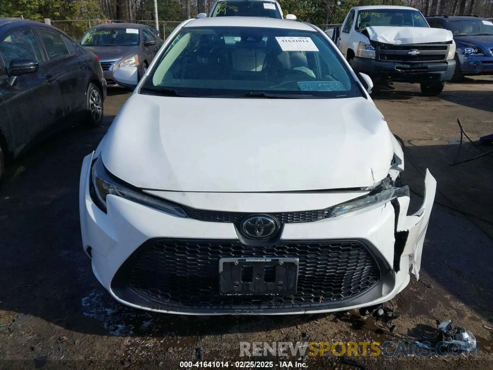 12 fotografías del automóvil dañado 5YFEPMAE8MP266980 TOYOTA COROLLA 2021