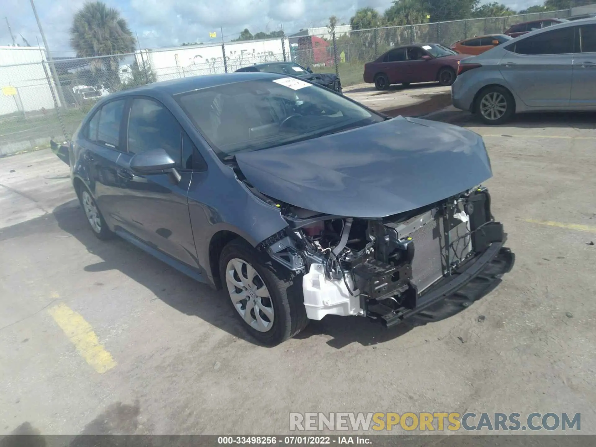 1 fotografías del automóvil dañado 5YFEPMAE9MP152826 TOYOTA COROLLA 2021