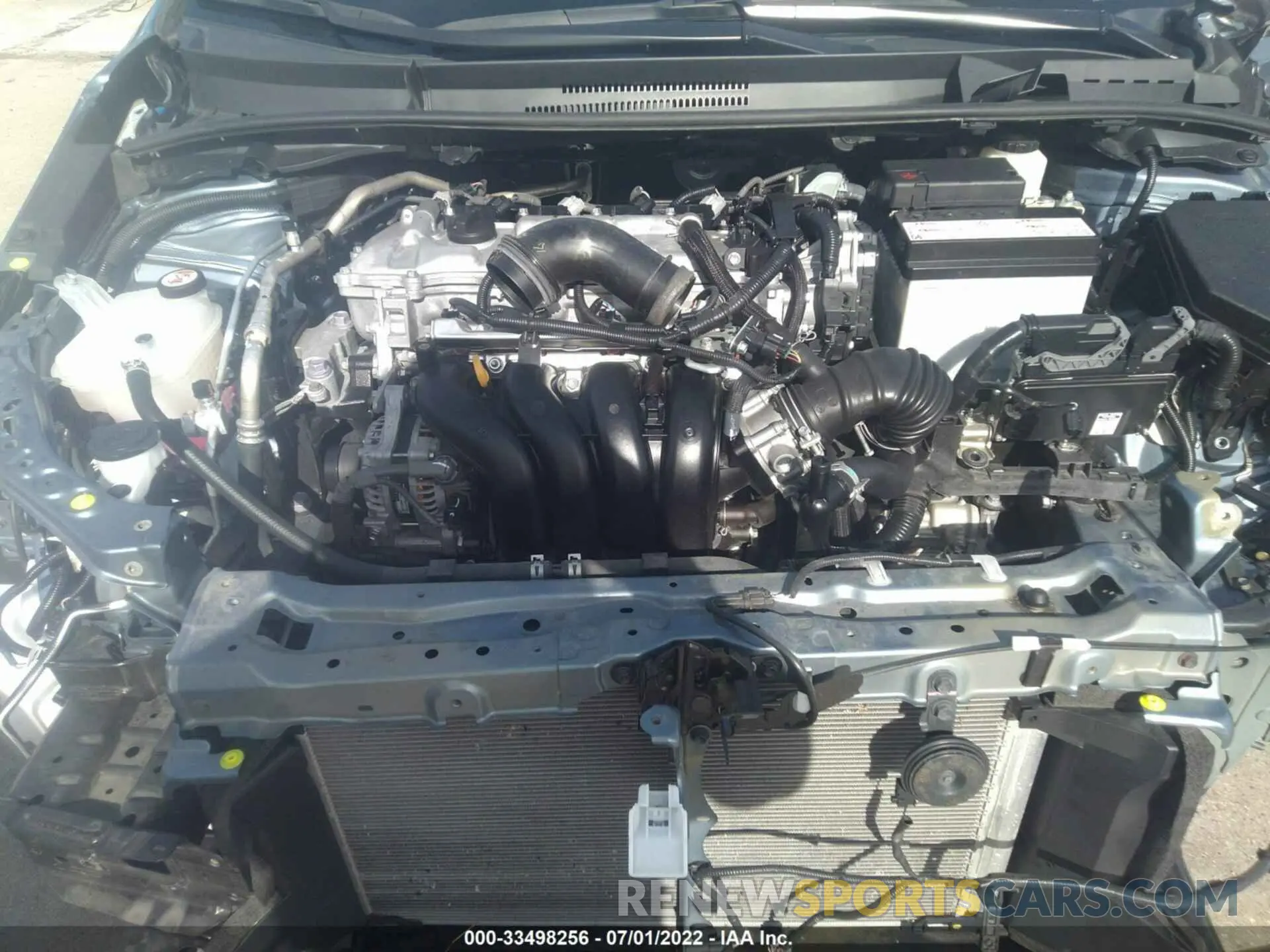 10 fotografías del automóvil dañado 5YFEPMAE9MP152826 TOYOTA COROLLA 2021