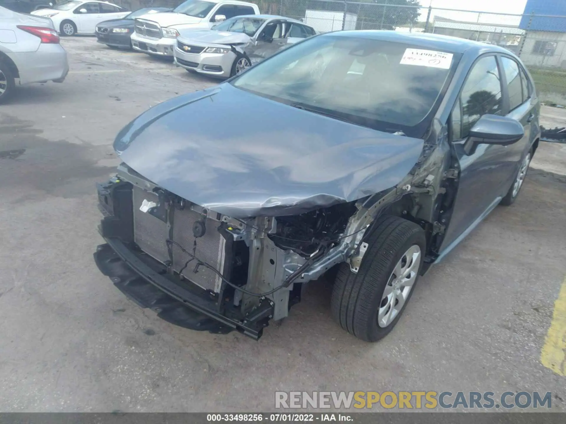 6 fotografías del automóvil dañado 5YFEPMAE9MP152826 TOYOTA COROLLA 2021