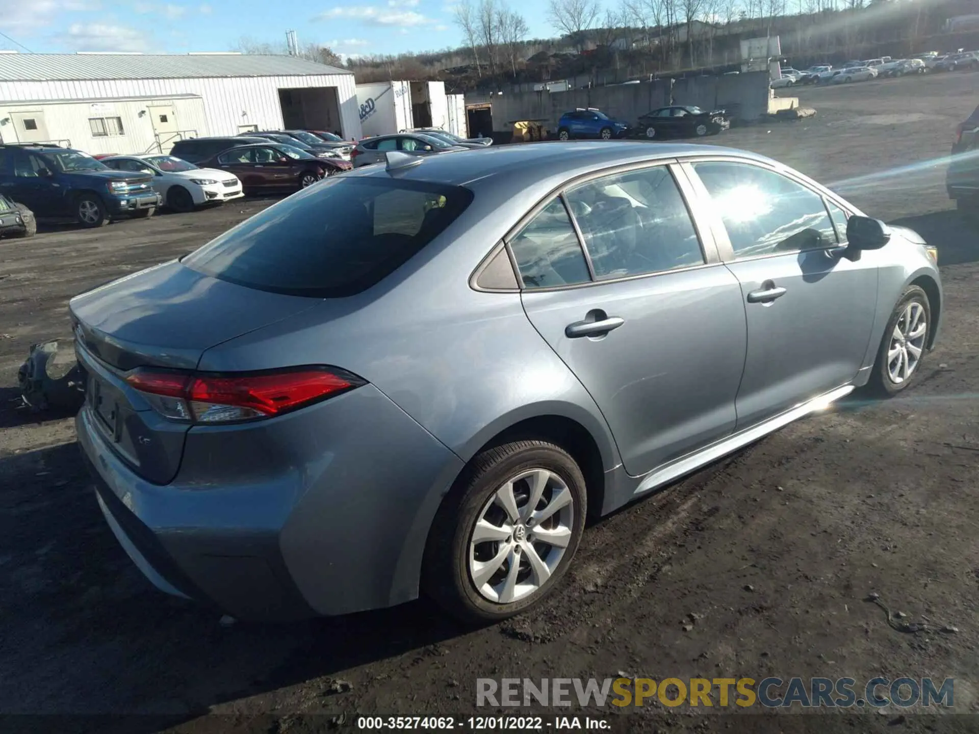 4 fotografías del automóvil dañado 5YFEPMAE9MP159565 TOYOTA COROLLA 2021