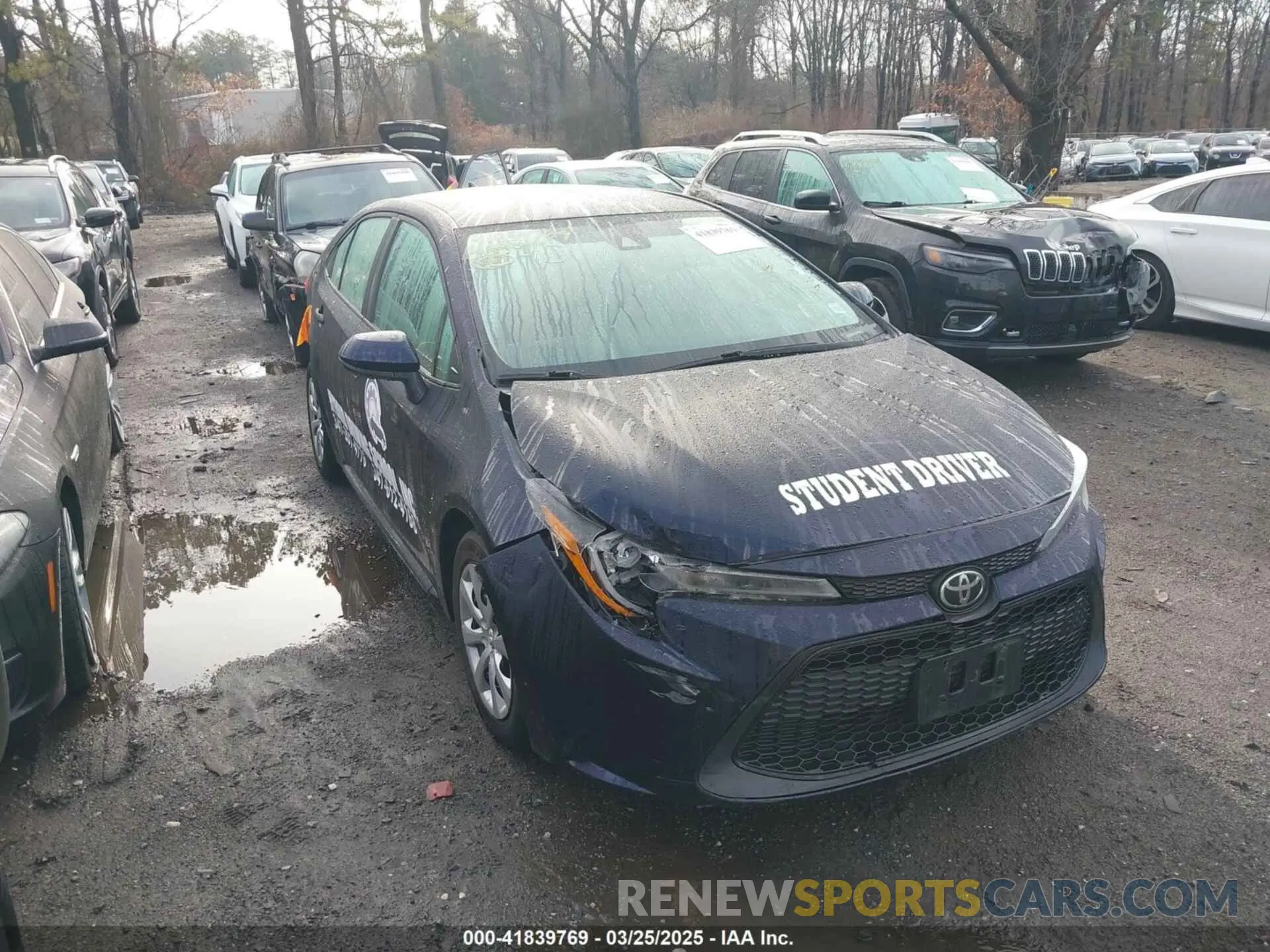 1 fotografías del automóvil dañado 5YFEPMAE9MP167360 TOYOTA COROLLA 2021