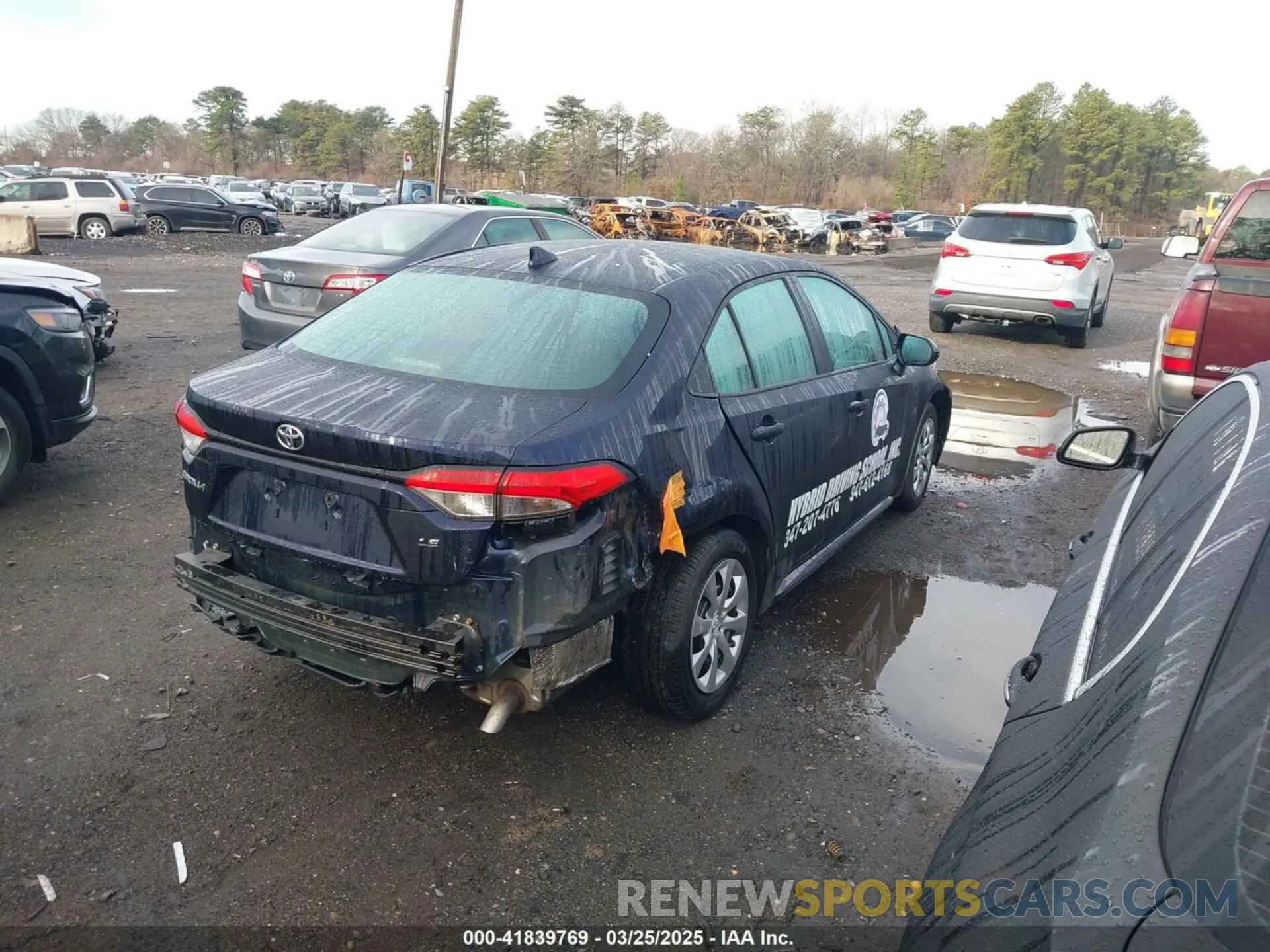 4 fotografías del automóvil dañado 5YFEPMAE9MP167360 TOYOTA COROLLA 2021
