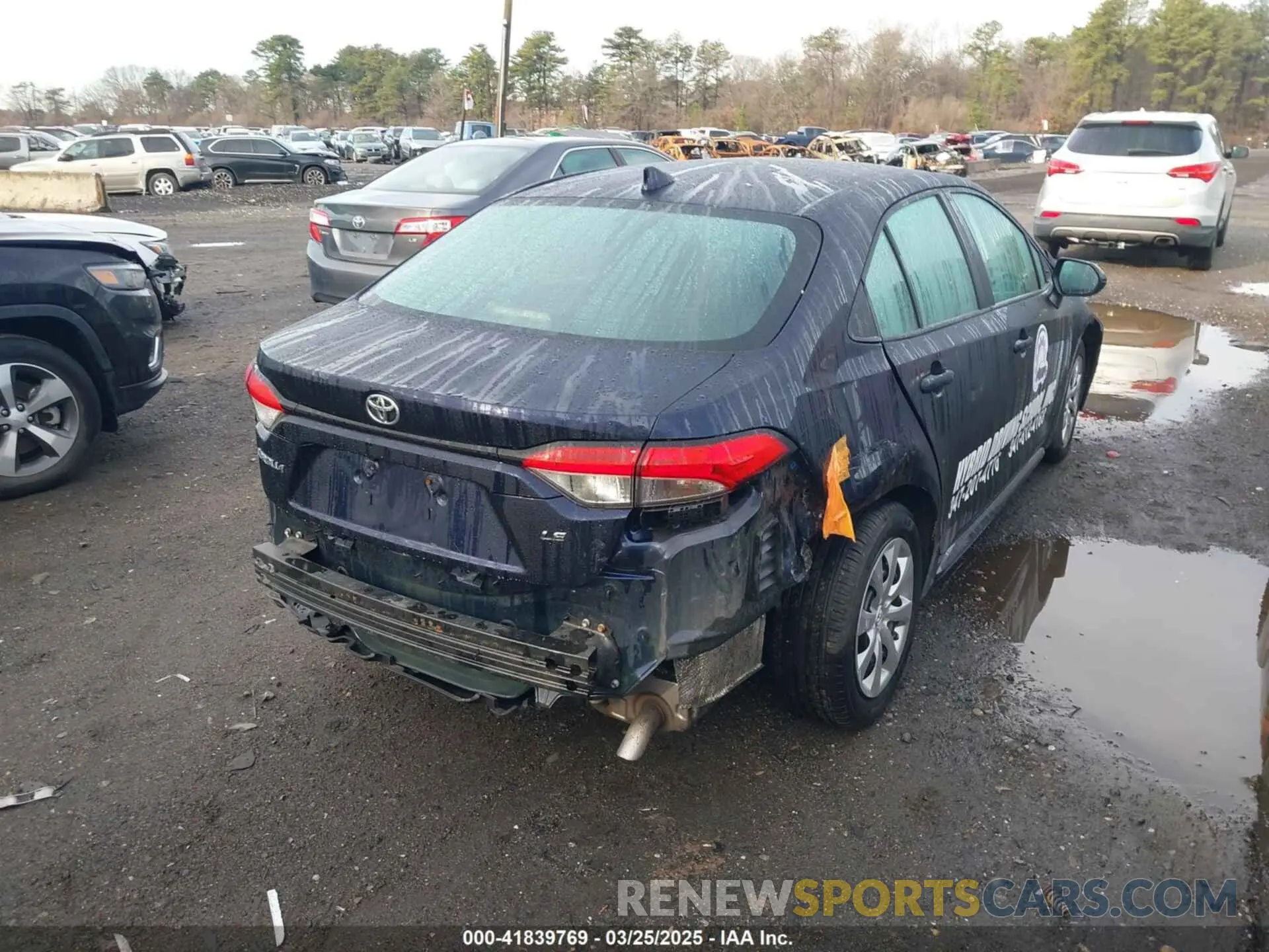 6 fotografías del automóvil dañado 5YFEPMAE9MP167360 TOYOTA COROLLA 2021