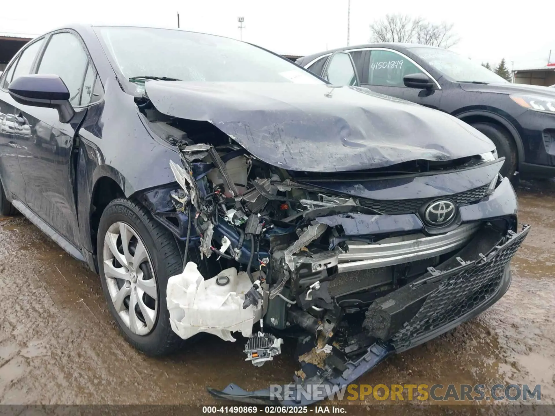 6 fotografías del automóvil dañado 5YFEPMAE9MP168508 TOYOTA COROLLA 2021