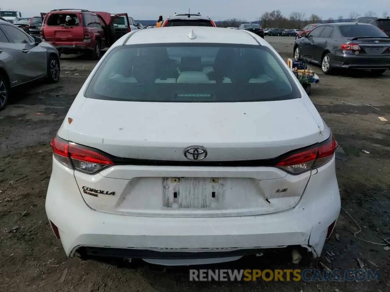 6 fotografías del automóvil dañado 5YFEPMAE9MP169514 TOYOTA COROLLA 2021