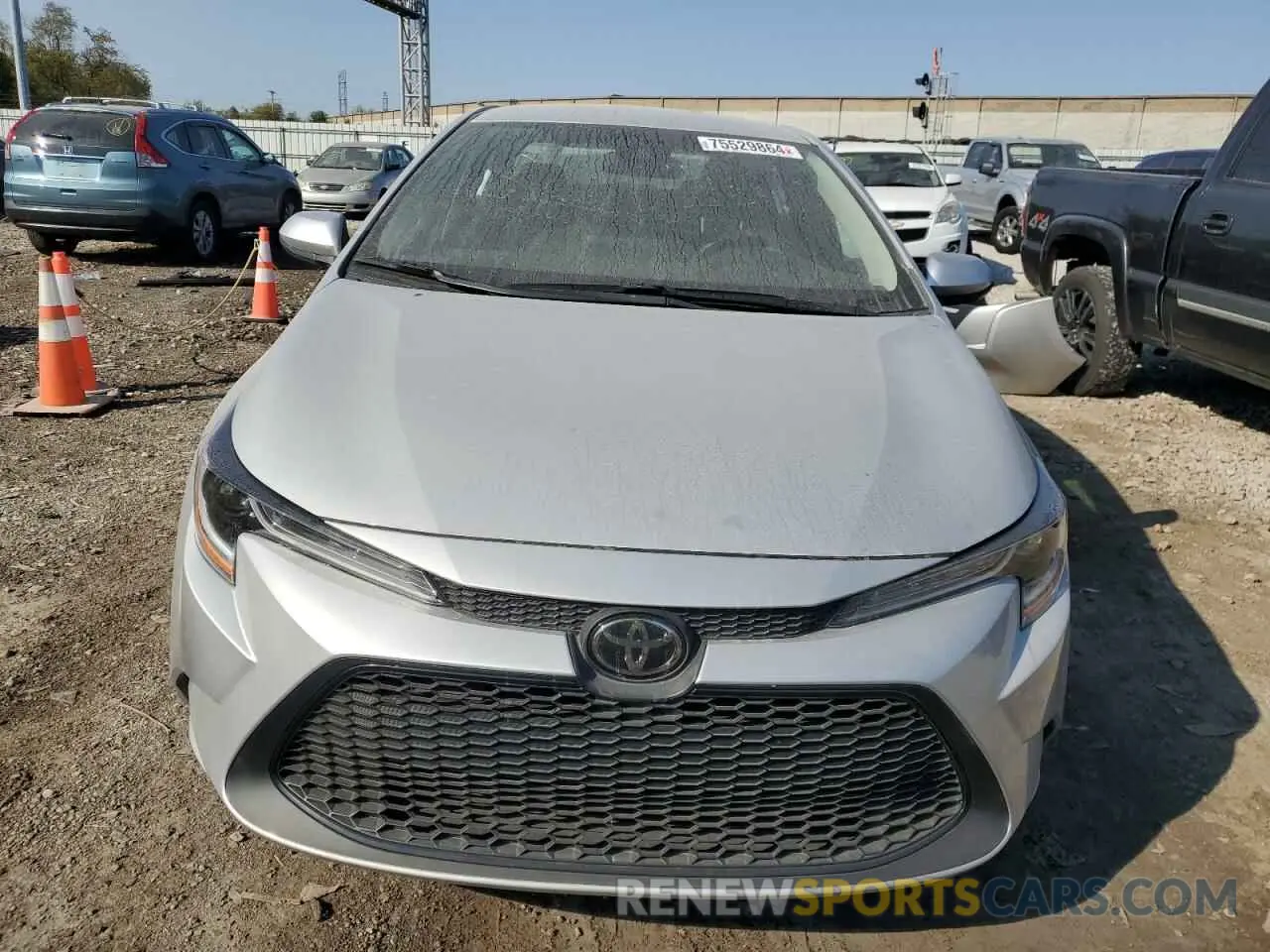 5 fotografías del automóvil dañado 5YFEPMAE9MP169707 TOYOTA COROLLA 2021