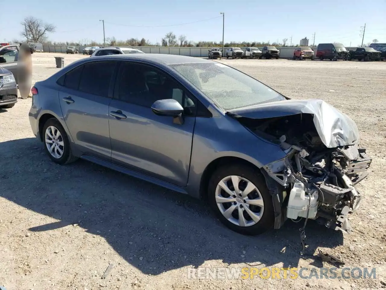4 fotografías del automóvil dañado 5YFEPMAE9MP172963 TOYOTA COROLLA 2021