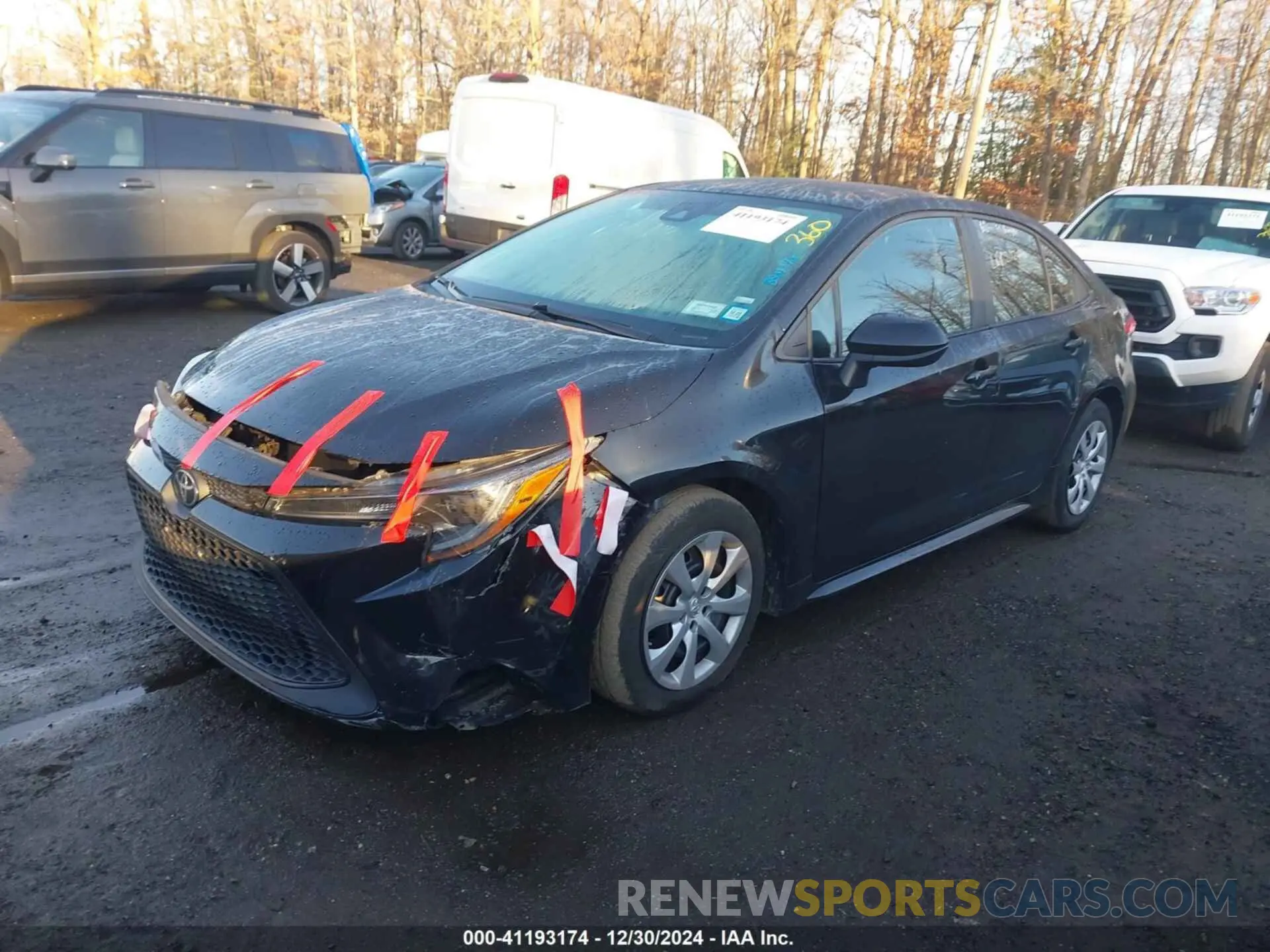 2 fotografías del automóvil dañado 5YFEPMAE9MP178262 TOYOTA COROLLA 2021