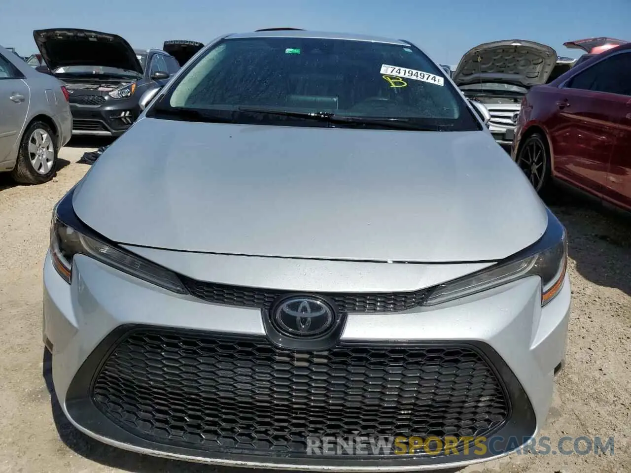5 fotografías del automóvil dañado 5YFEPMAE9MP186054 TOYOTA COROLLA 2021