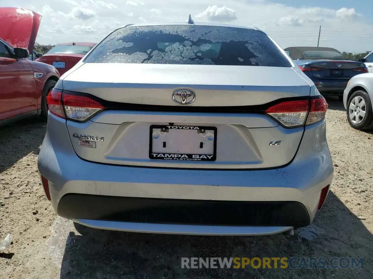 6 fotografías del automóvil dañado 5YFEPMAE9MP186054 TOYOTA COROLLA 2021