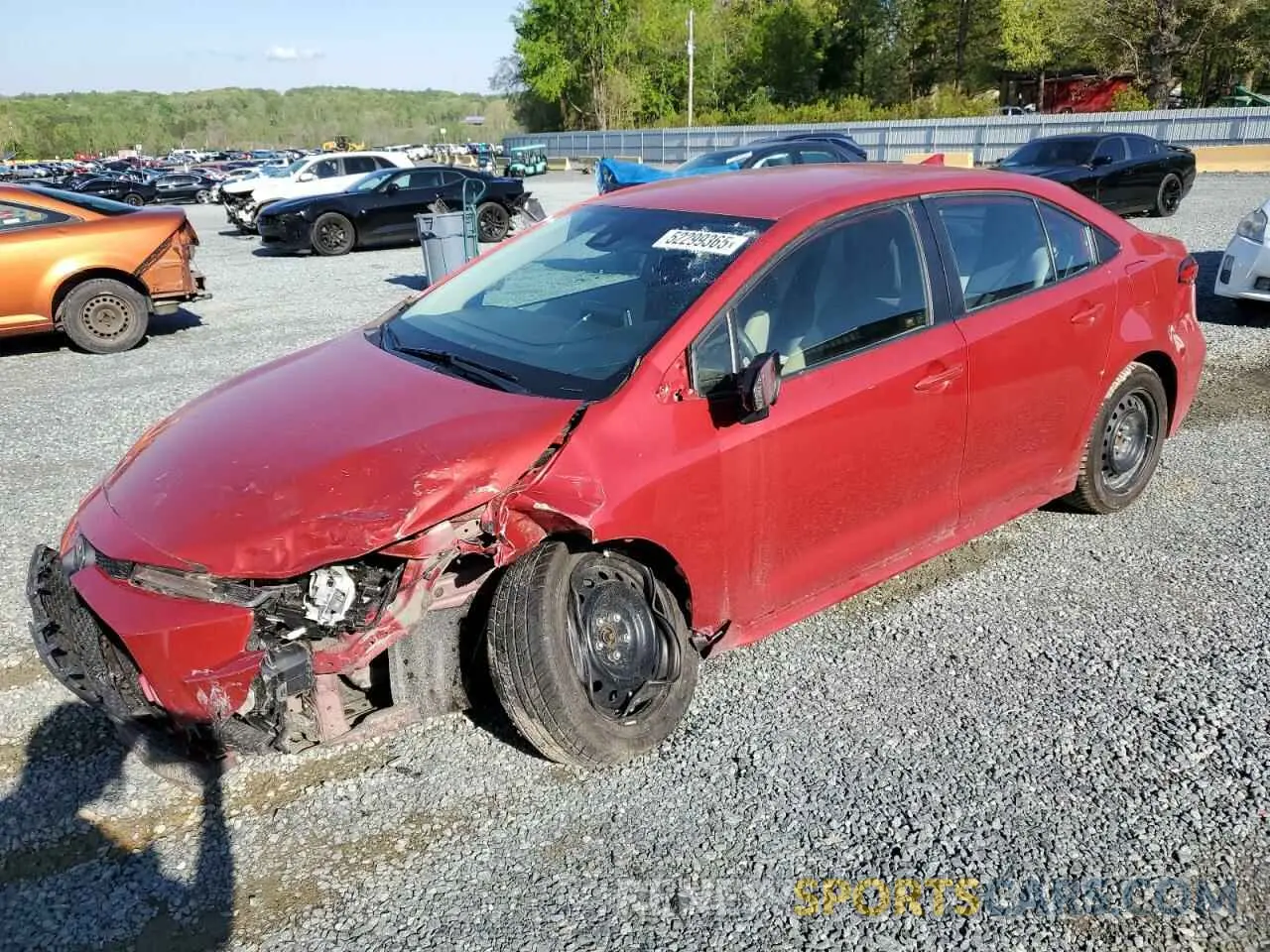 1 fotografías del automóvil dañado 5YFEPMAE9MP189634 TOYOTA COROLLA 2021