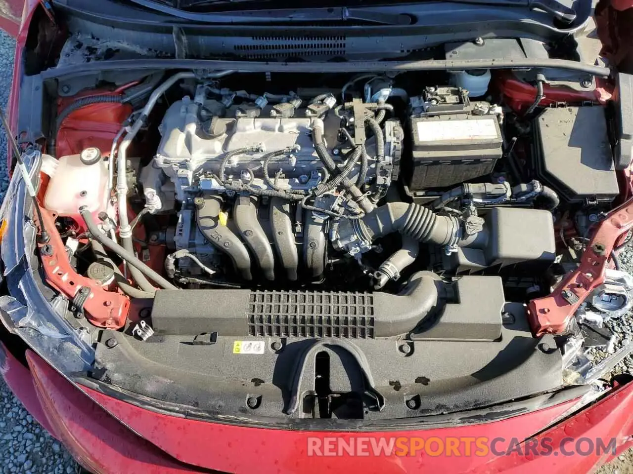 12 fotografías del automóvil dañado 5YFEPMAE9MP189634 TOYOTA COROLLA 2021