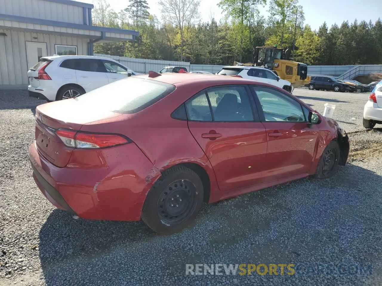 3 fotografías del automóvil dañado 5YFEPMAE9MP189634 TOYOTA COROLLA 2021