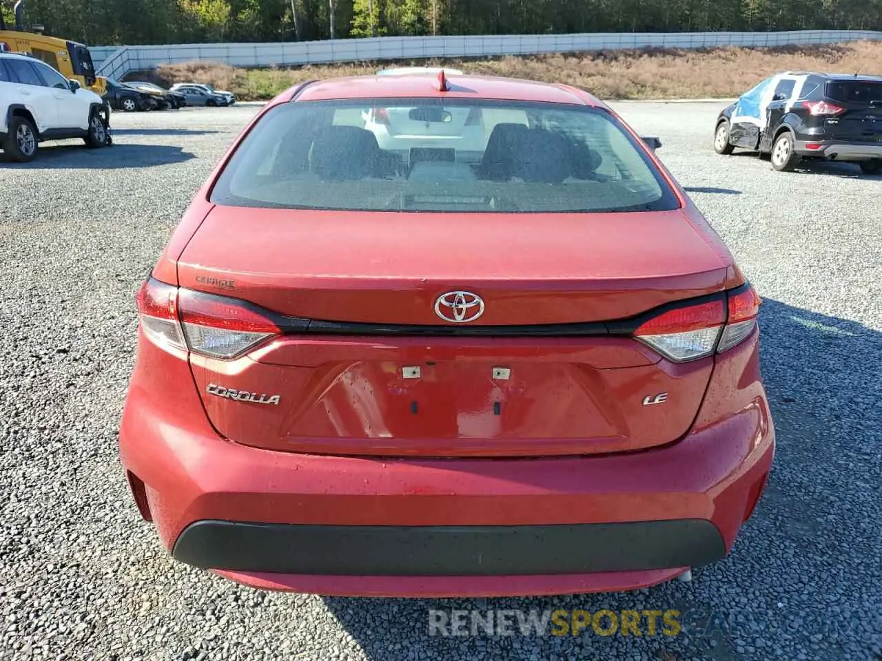 6 fotografías del automóvil dañado 5YFEPMAE9MP189634 TOYOTA COROLLA 2021
