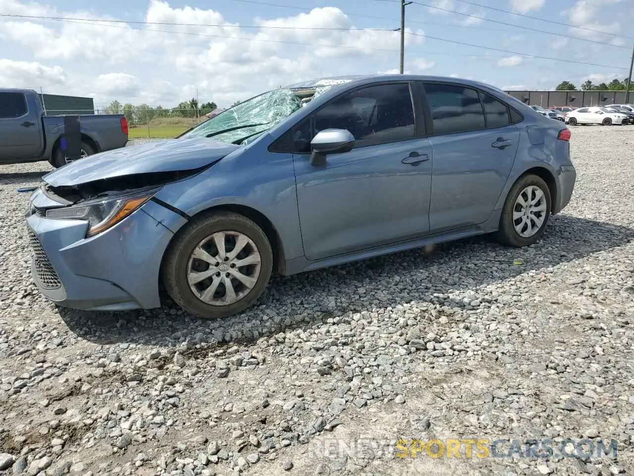1 fotografías del automóvil dañado 5YFEPMAE9MP203094 TOYOTA COROLLA 2021