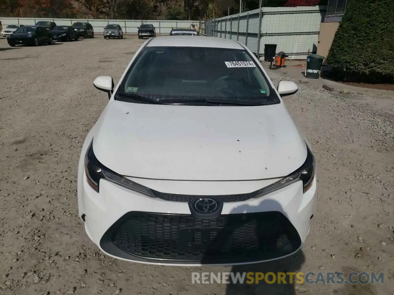 5 fotografías del automóvil dañado 5YFEPMAE9MP207274 TOYOTA COROLLA 2021