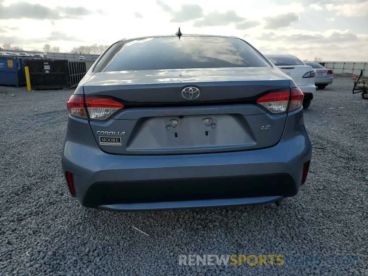 6 fotografías del automóvil dañado 5YFEPMAE9MP212698 TOYOTA COROLLA 2021
