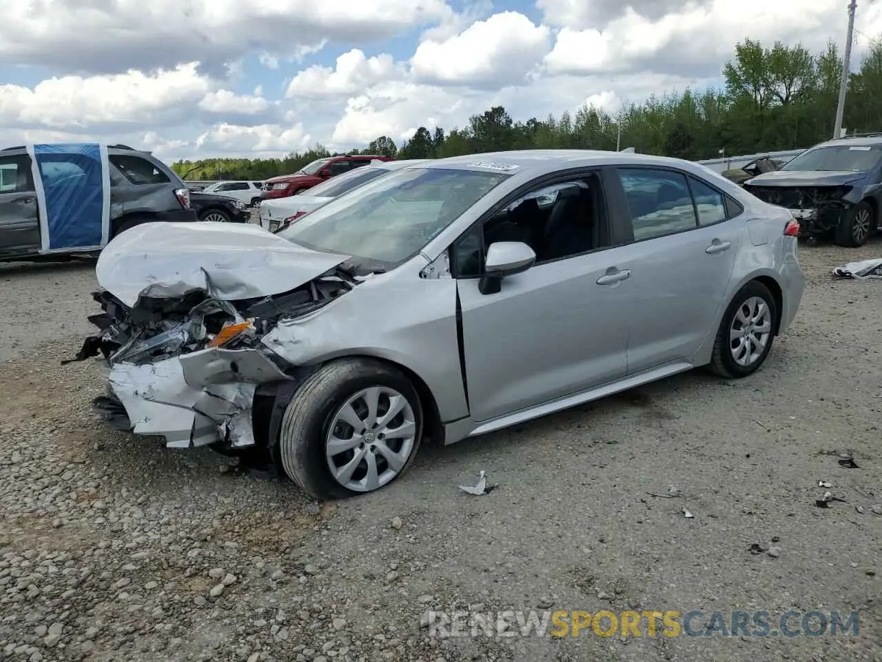 1 fotografías del automóvil dañado 5YFEPMAE9MP213480 TOYOTA COROLLA 2021